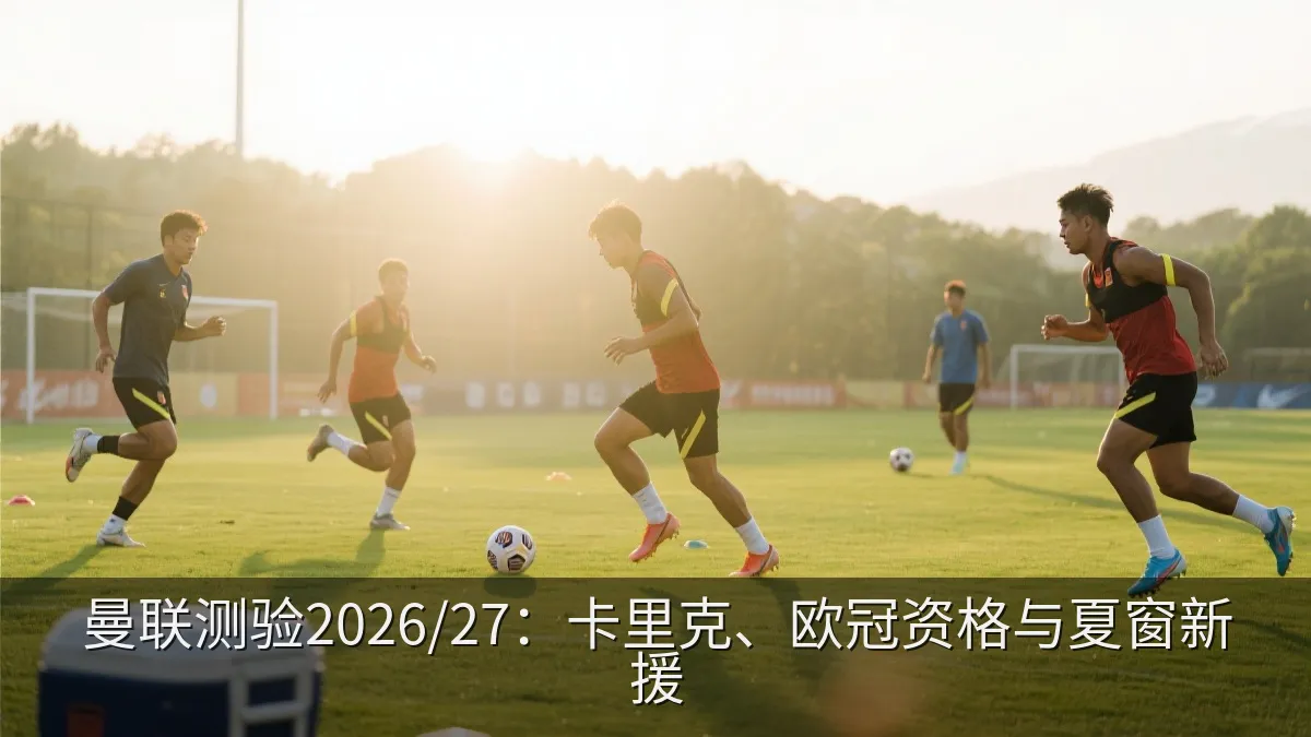 足球训练场上的季前备战场景