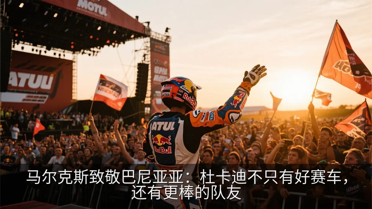 摩托车赛事庆典现场的车迷与赛车手